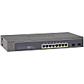 Netgear Insight Managed Smart Cloud Switch - 8 Ports - Manageable - 2 Layer Supported - Modular - 2 SFP Slots - Twisted Pair, Optical Fiber - Desktop, Wall Mountable, Rack-mountable - 5 Year Limited Warranty 1 thumbnail image