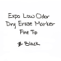 EXPO Low-Odor Dry-Erase Markers, Fine Point, Black, Pack Of 36