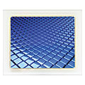 Allsop® Cupertino Mouse Pad, 9" x 10.75", Grid, Blue/Silver