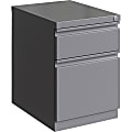 Lorell® 20"D Vertical 2-Drawer Mobile Box/File Pedestal File Cabinet, Silver 1 thumbnail image