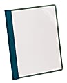 Earthwise® By Oxford™ Clear Front Report Covers With 3-Prong Fasteners, Blue, Box Of 25 1 thumbnail image