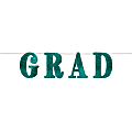 Amscan Follow Your Dream Sequin Graduation Banner, 11" x 144", Green