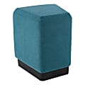 Lorell® Contemporary Trapezoid Ottoman, 20"H, Indigo