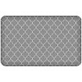GelPro Designer Comfort Polyurethane Anti-Fatigue Mat For Hard Floors, 20” x 32”, Trellis Gray