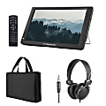 Trexonic Portable Rechargeable 14" LED TV With Carry Bag And Headphones, Black, 995117144M 1 thumbnail image