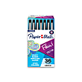 Paper Mate® Flair® Porous-Point Pens, Medium Point, 0.7 mm, Black Barrel, Black Ink, Pack Of 36 Pens