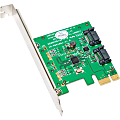 SYBA Multimedia SATA III 2 Internal 6Gbps Ports PCI-e Controller Card - Serial ATA/600 - PCI Express 2.0 x1 - Plug-in Card - 2 Total SATA Port(s) - 2 SATA Port(s) Internal