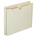 SKILCRAFT® Manila Double-Ply Tab Expanding File Jackets, 1 1/2" Expansion, Letter Size Paper, 8 1/2" x 11", 30% Recycled, Box Of 50
