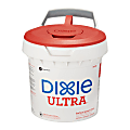 Dixie® Closed-System Wipe Dispenser Bucket, 8-15/16"H x 10"W x 8-1/16"D, White 1 thumbnail image