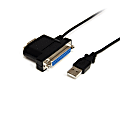 StarTech.com USB to Serial and Parallel Adapter - DB9 / DB25 - 3 ft / 1m - USB Serial Adapter - USB to RS232 and IEEE 1284 - Serial/Parallel for Modem