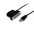 StarTech.com USB to Serial and Parallel Adapter - DB9 / DB25 - 3 ft / 1m - USB Serial Adapter - USB to RS232 and IEEE 1284 - Serial/Parallel for Modem 1 thumbnail image