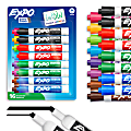 EXPO® Low-Odor Dry-Erase Markers, Chisel Point, Assorted Colors, Pack Of 16 1 thumbnail image