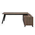 Ameriwood™ Home AX1 L-Shape Desk, Medium Brown