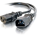 C2G 3ft Computer Power Extension Cord - 16 AWG - 250 Volt - For Computer, Monitor, Scanner, Printer - 250 V AC / 13 A - Black - 3 ft Cord Length