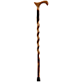 Brazos Walking Sticks™ Free Form Twisted Hickory Walking Cane With Derby Handle, 34" 1 thumbnail image