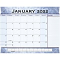 AT-A-GLANCE® Stone Monthly Desk Calendar, 21-3/4" x 17", Slate Blue, January 2022 To December 2022, 89701 1 thumbnail image
