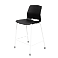 KFI Studios Imme Stacking Bar Stool, 39"H, Black/White 1 thumbnail image