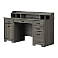 South Shore Versa 60"W Computer Office Desk, Gray Maple 1 thumbnail image