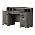 South Shore Versa 60"W Computer Office Desk, Gray Maple