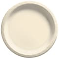 Amscan Round Paper Plates, Vanilla Crème, 10”, 50 Plates Per Pack, Case Of 2 Packs 1 thumbnail image