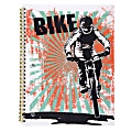 Top Flight Fashion 1-Subject Notebook, 8" x 10", 70 Sheets, Dirt Bike 1 thumbnail image