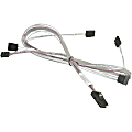 Supermicro SAS/SATA Data Transfer Cable - SAS/SATA Data Transfer Cable for Storage Equipment - First End: 1 x 36-pin SFF-8087 Mini-SAS - Second End: 4 x 7-pin SATA - 1 1 thumbnail image