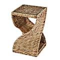 SEI Furniture Nivala Water Hyacinth Accent Table, 22-3/4"H x 14-1/4"W x 14-1/4"D, Natural 1 thumbnail image