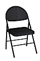 Cosco® XL Comfort Folding Chairs, Black, Set Of 4