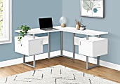 Monarch Specialties Hani 58"W Computer Desk, White 1 thumbnail image
