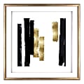 Lorell® Blocks Design Framed Abstract Artwork, 29-1/2" x 29-1/2", Design II