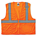 Ergodyne GloWear Safety Vest, Economy, Type-R Class 2, 4X/5X, Orange, 8210Z