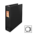 Acco Economy Round Ring Binder - 2" Binder Capacity - Letter - 8 1/2" x 11" Sheet Size - 280 Sheet Capacity - Round Ring Fastener(s) - Inside Front & Back Pocket(s) - Vinyl - Black - Recycled - Label Holder, Flat, Gap-free Ring - 6 / Carton 1 thumbnail image