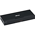 Tripp Lite HDMI Over Cat6 Extender Splitter w/ PoC 4-Port 4K@60Hz 4:4:4, HDR, TAA - 4 Output Device - 125 ft Range - 4 x Network (RJ-45) - 1 x HDMI In - 4K - 3840 x 2160 - Twisted Pair - Category 6 - Rack-mountable - TAA Compliant 1 thumbnail image