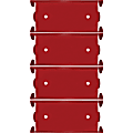 Nadex Coins Aluminium Coin Tray, 4 Pack, Pennies, Red - 1 Coin - Aluminum - Red - 1.5" Height x 3.5" Width x 8" Depth 1 thumbnail image