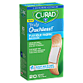 CURAD® Truly Ouchless™ Self-Adhesive Bandage Strips, 3/4" x 3", Beige, Pack Of 20 1 thumbnail image