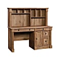 Sauder® Palladia 60"W Computer Desk With Hutch, Vintage Oak 1 thumbnail image