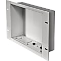 Peerless-AV In-Wall Recessed Cable Management And Power Storage Accessory Box Without Power Outlet, 17-7/16” x 11” x 3-13/16”, Silver, IBA2-W 1 thumbnail image