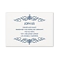 Custom Shaped Wedding & Event Reception Cards, 4-7/8" x 3-1/2", Surrounded By Swirls, Box Of 25 Cards 1 thumbnail image