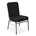 OFM Comfort Class Series Stack Chairs, Black/Silver, Set Of 6