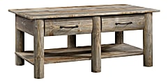 Sauder® Boone Mountain Coffee Table, 18"H x 43-1/8"W x 23-1/2"D, Rustic Cedar
