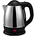 Brentwood® Tea Kettle, 1.27 Quart, Brushed Stainless Steel
