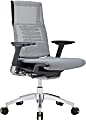 Raynor® Powerfit Ergonomic Mesh Mid-Back Executive Chair, Gray/Black 1 thumbnail image