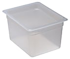 Cambro Translucent GN 1/2 Food Pans, 8"H x 10-7/16"W x 12-3/4"D, Pack Of 6 Containers