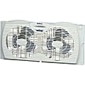 Holmes® 7" 2-Speed Twin Window Fan with Reversible Air Flow Control, White