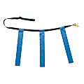 Champion Sports Triple Flag Football Belt, Waist Size 25" – 31", Blue, Set Of 12