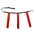 Champion Sports Triple Flag Football Belt, Waist Size 25" – 31", Red, Set Of 12