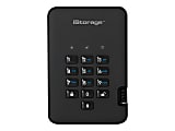 iStorage diskAshur² - SSD - encrypted - 8 TB - external (portable) - USB 3.1 - FIPS 140-2 Level 3, FIPS 197, 256-bit SHA, 256-bit AES-XTS - phantom black - TAA Compliant