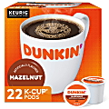 Dunkin' Donuts® Single-Serve Coffee K-Cup®, Hazelnut, Carton Of 22