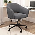 Bush Furniture Fairfax Ergonomic Fabric Mid Century Mid Back Modern Desk Chair for Home Office, Dark Charcoal Fabric, Standard Delivery 1 thumbnail image