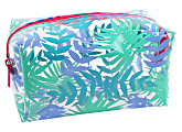 Office Depot® Poly Pencil Pouch, 4" x 7", Clear/Palm 1 thumbnail image